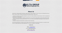 Desktop Screenshot of elitagroup.com