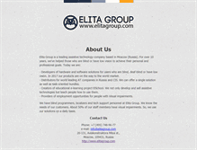 Tablet Screenshot of elitagroup.com